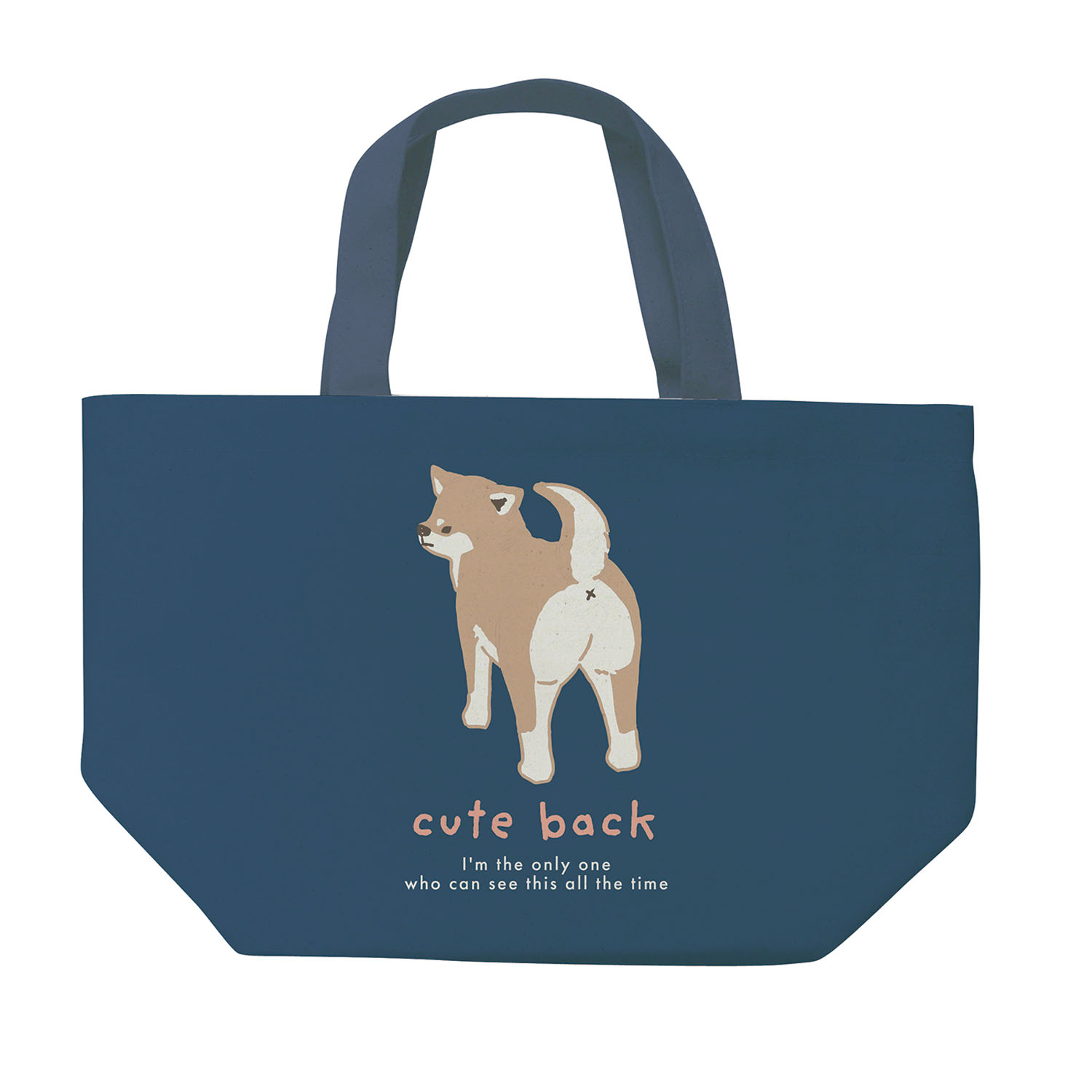 ミニトートバッグ モカふりむき