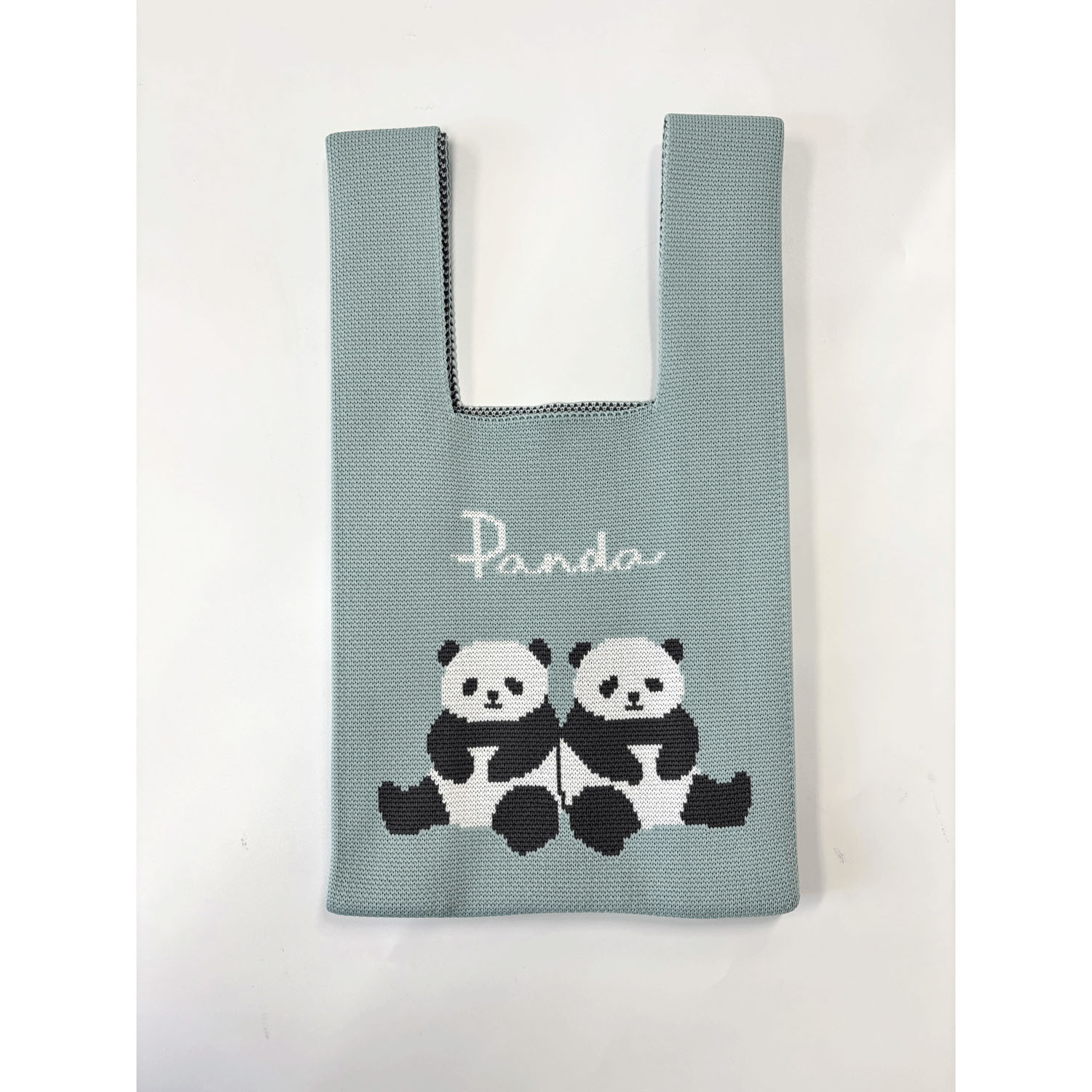 ニットバッグ 仲良しパンダ