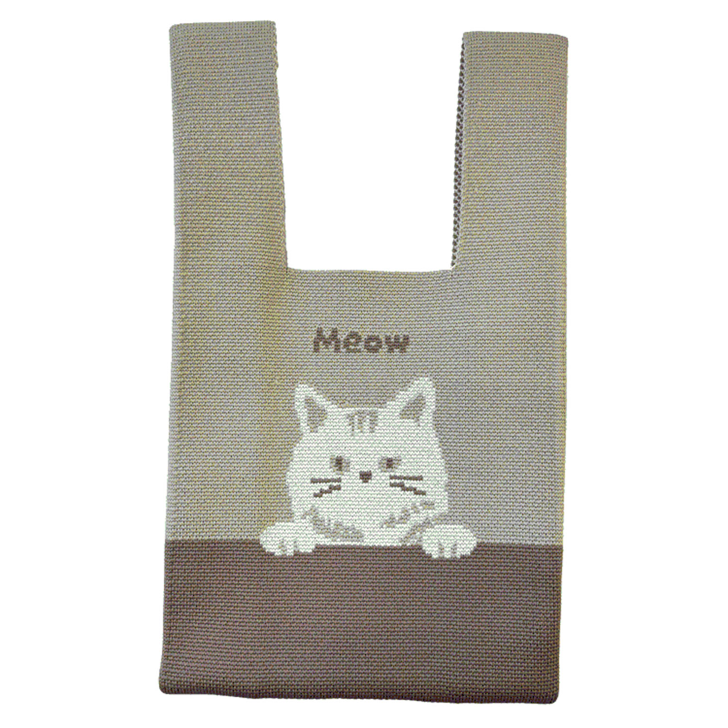 ニットバッグ ねこ