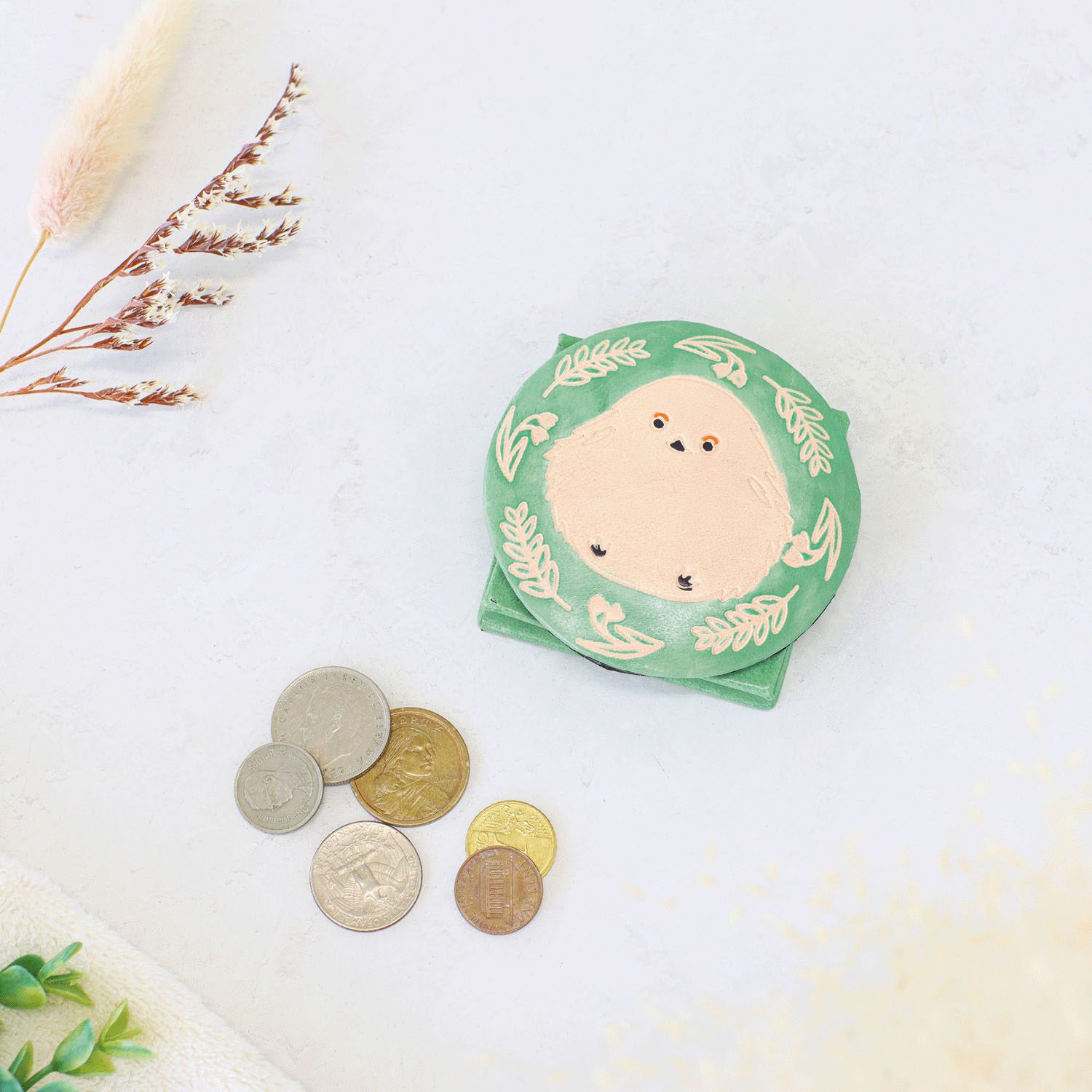 ヤンピーコインパース フワフワシマエナガ