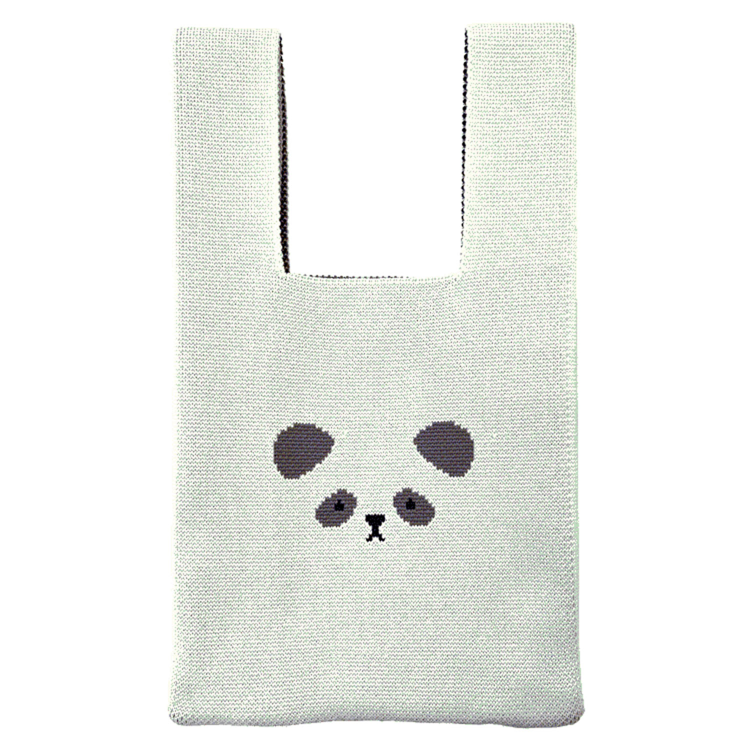 ニットバッグ パンダフェイス