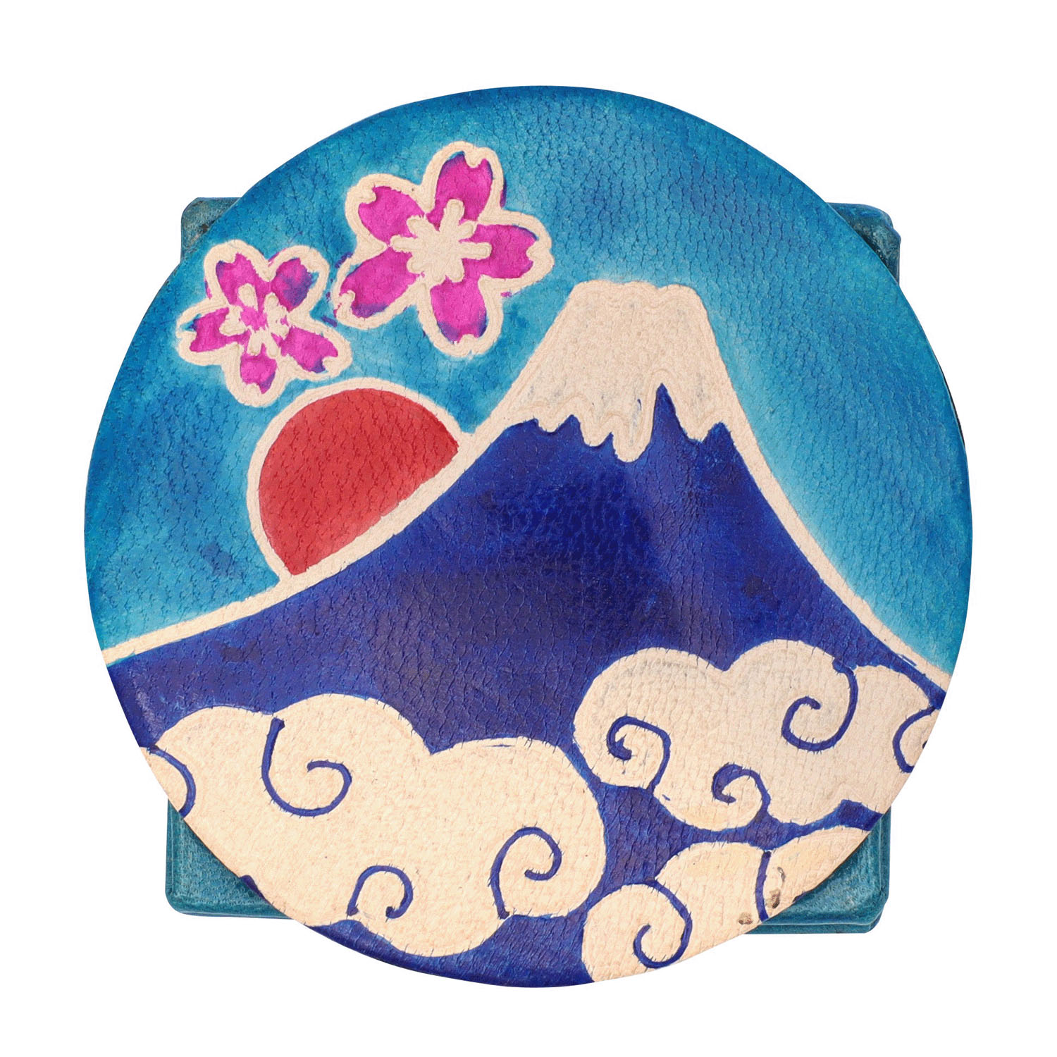 ヤンピーコインパース 日の出富士 ブルー