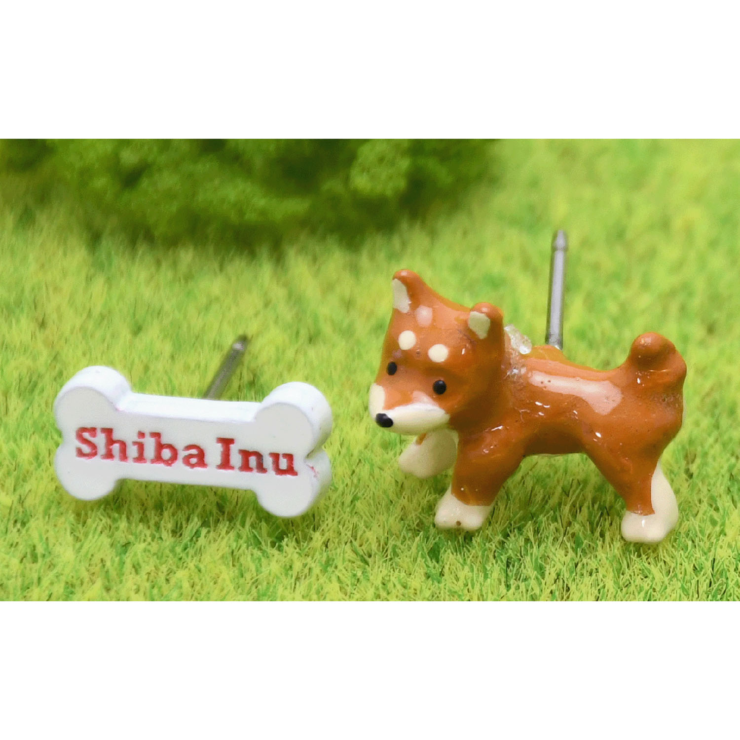 elioピアス 柴犬（茶柴）