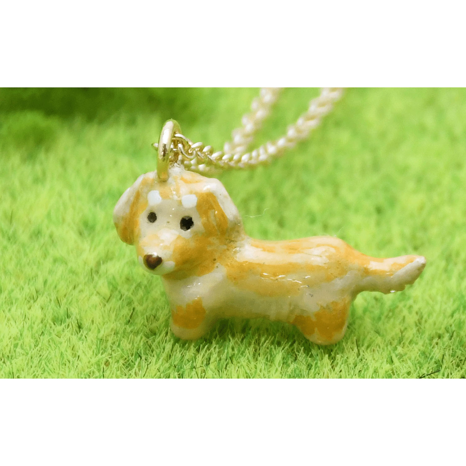 elioネックレス ダックスフンド（ライトブラウン）