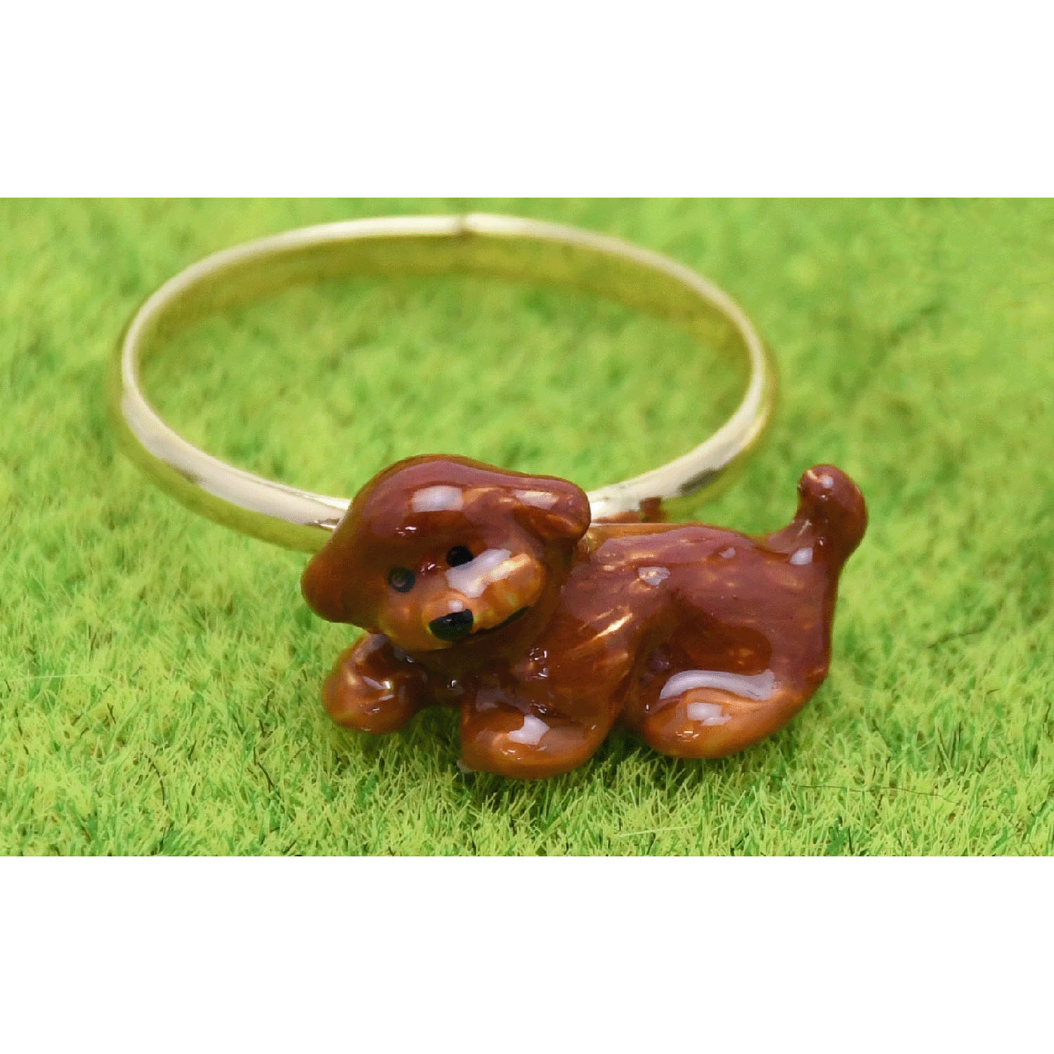 elioリング トイプードル（ブラウン）