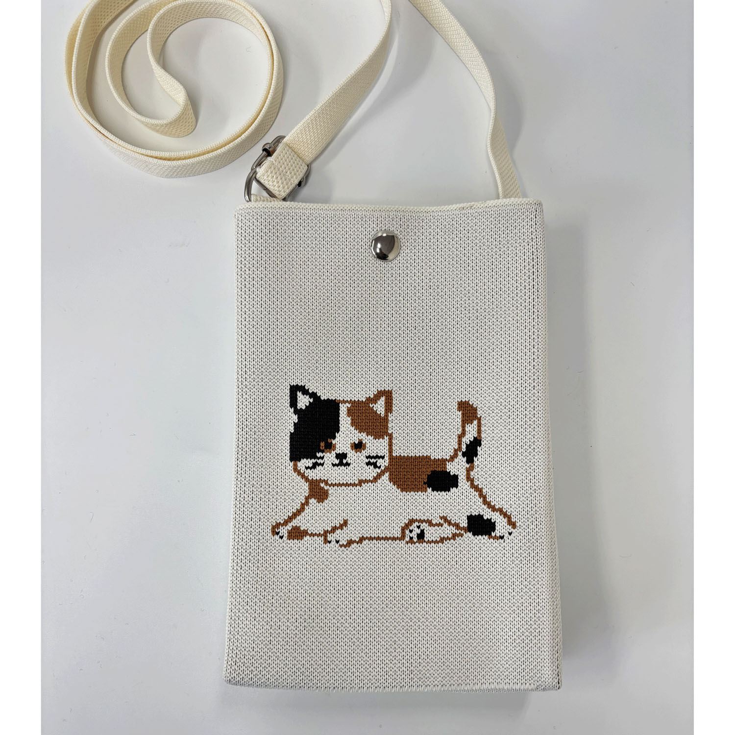 ニットショルダーバッグ ミケネコ - 画像2