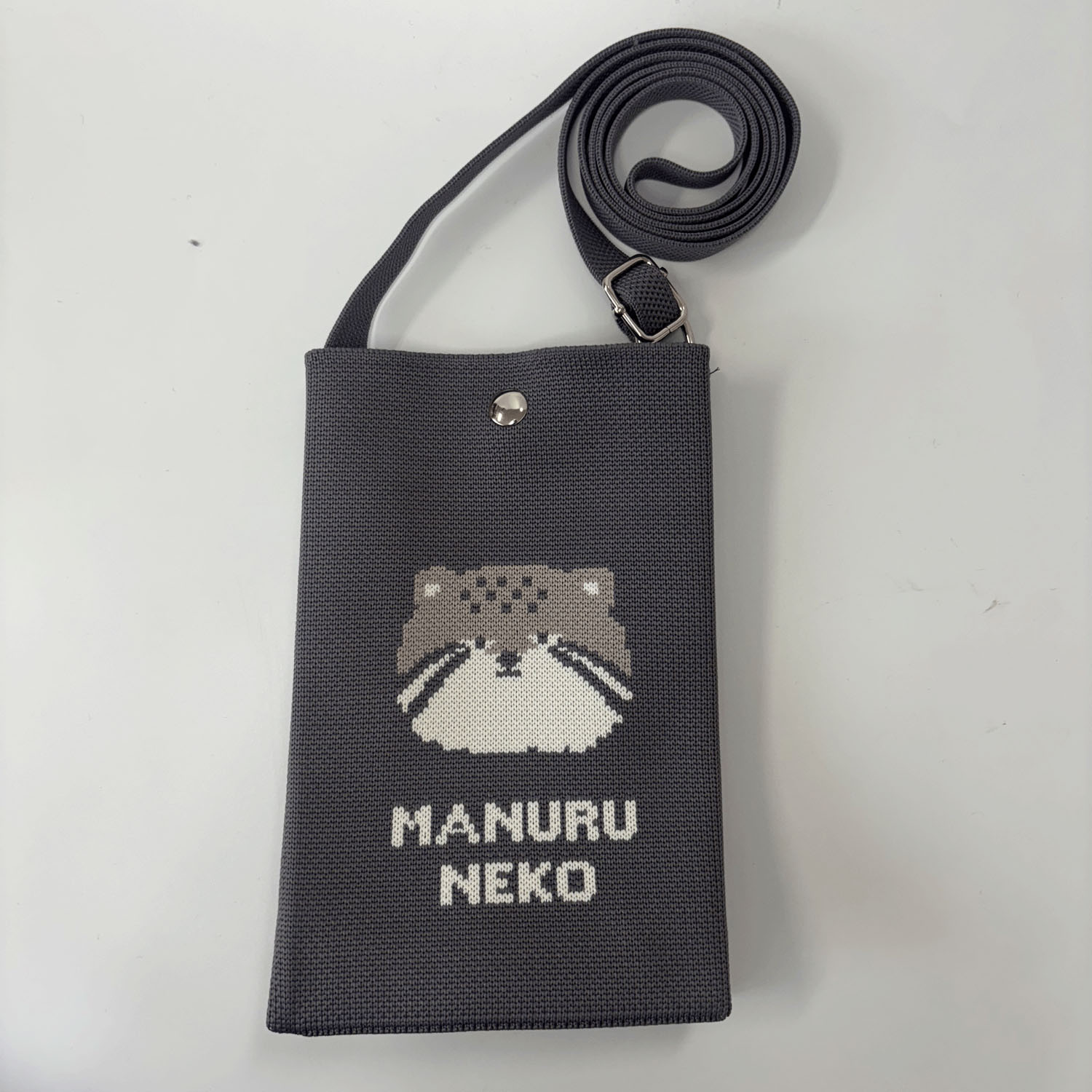 ニットショルダーバッグ マヌルネコ
