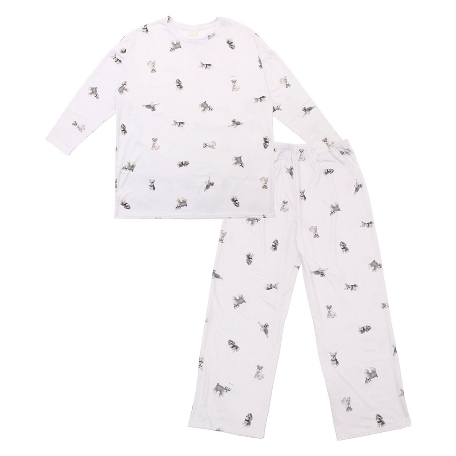 モチーフプリントルームセット天竺 シュナウザー