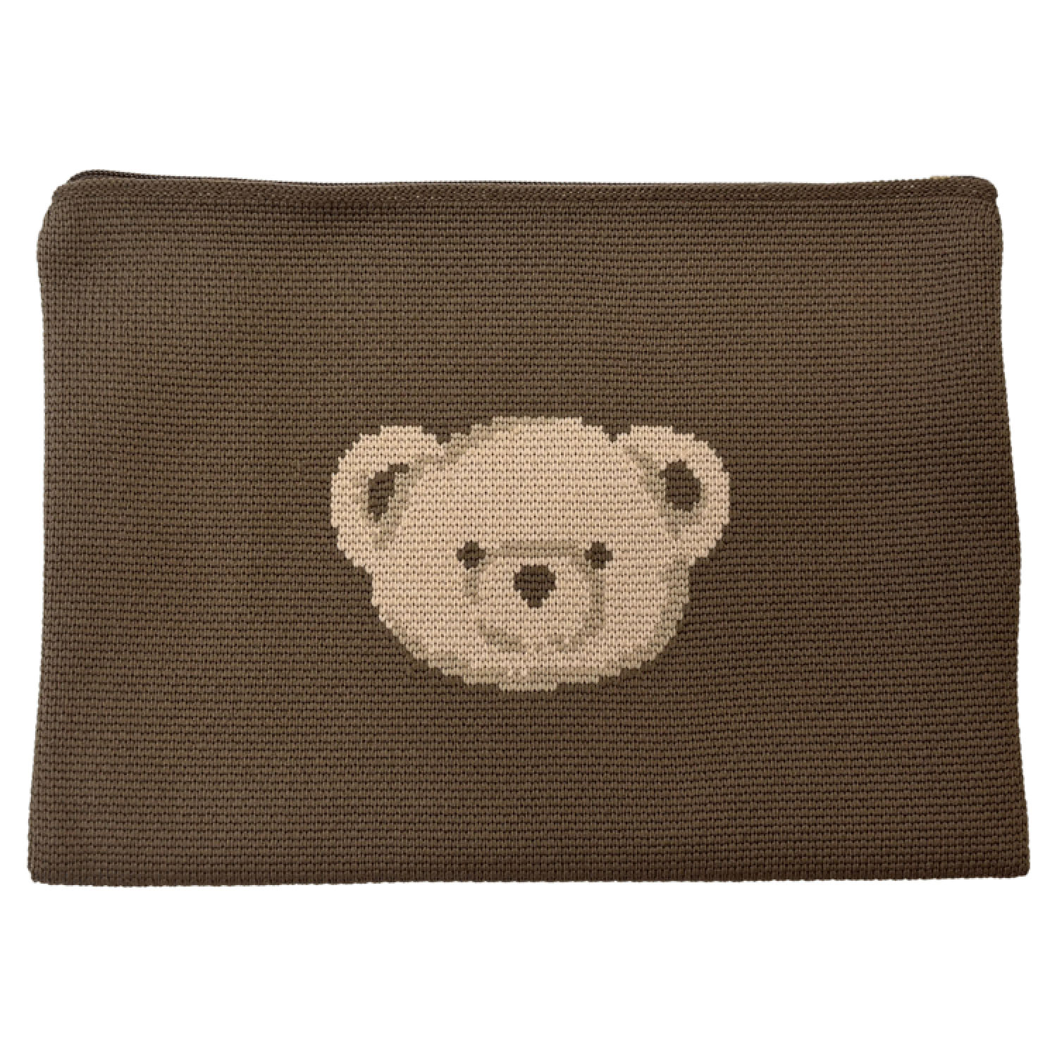 ニットポーチ くま