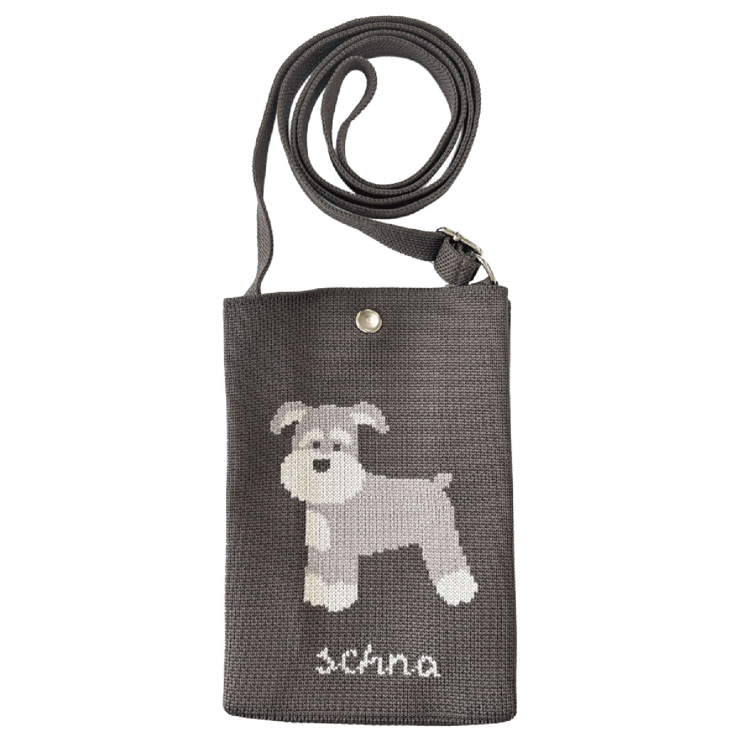 ニットショルダーバッグ シュナウザー