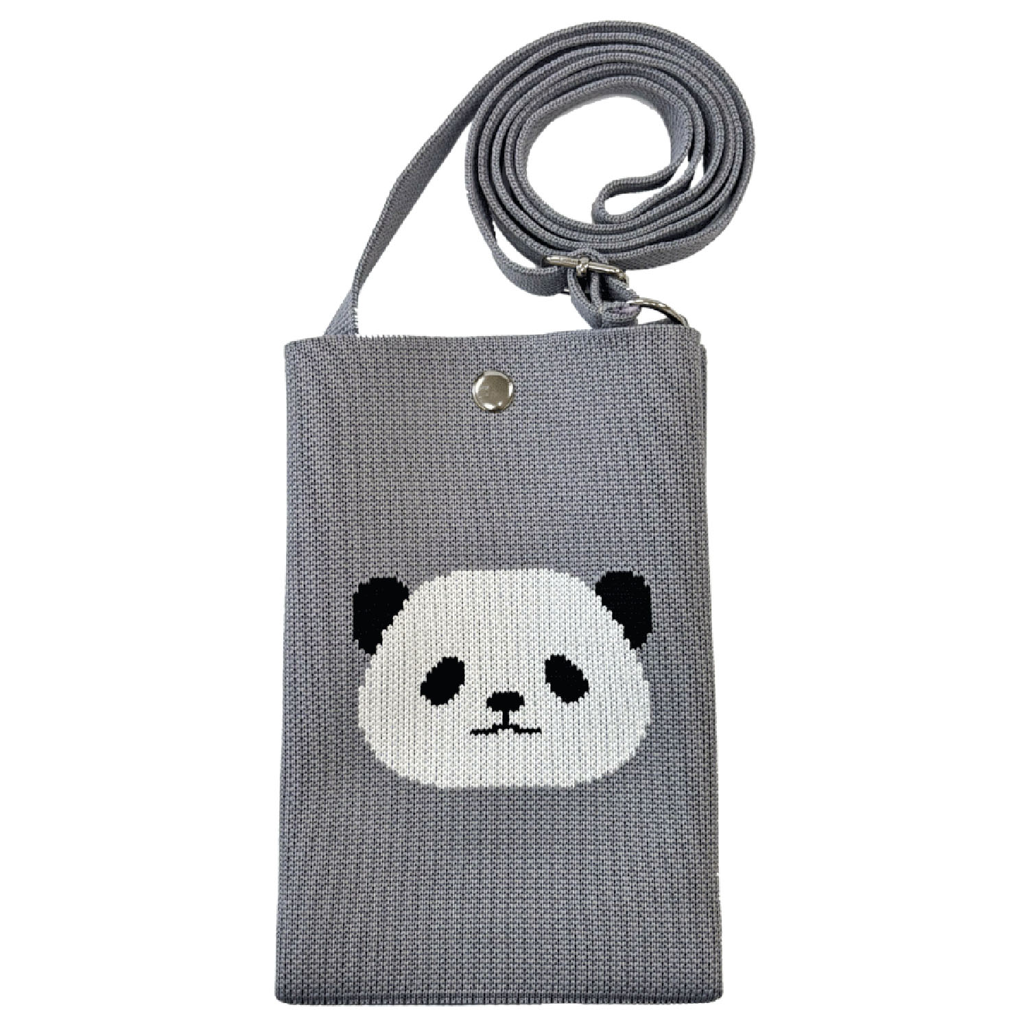 ニットショルダーバッグ パンダフェイス