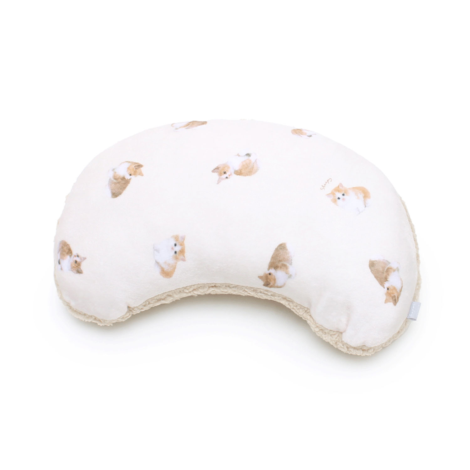 モチーフプリントカーブクッション ネコ