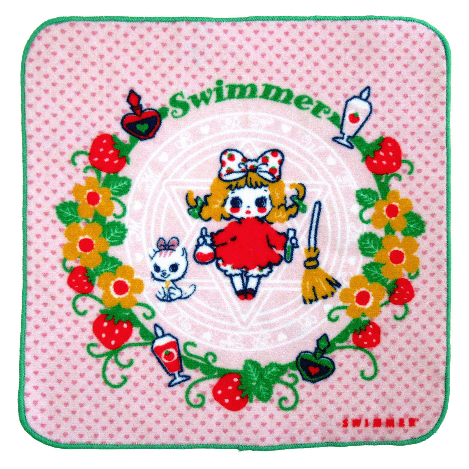SWIMMER ミニタオル まじょっこいちご魔法陣