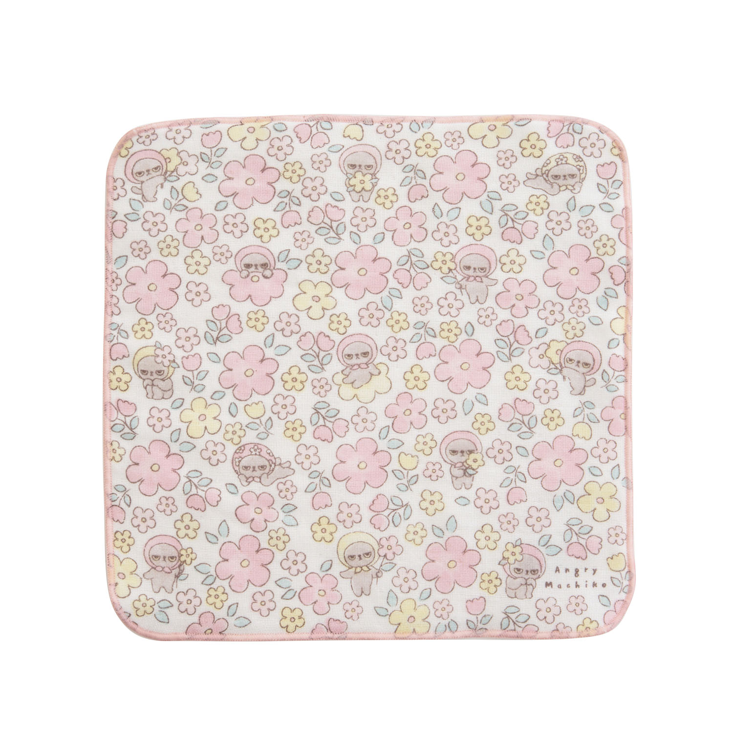 アングリーマチコ フラワー ガーゼハンカチ - 画像3