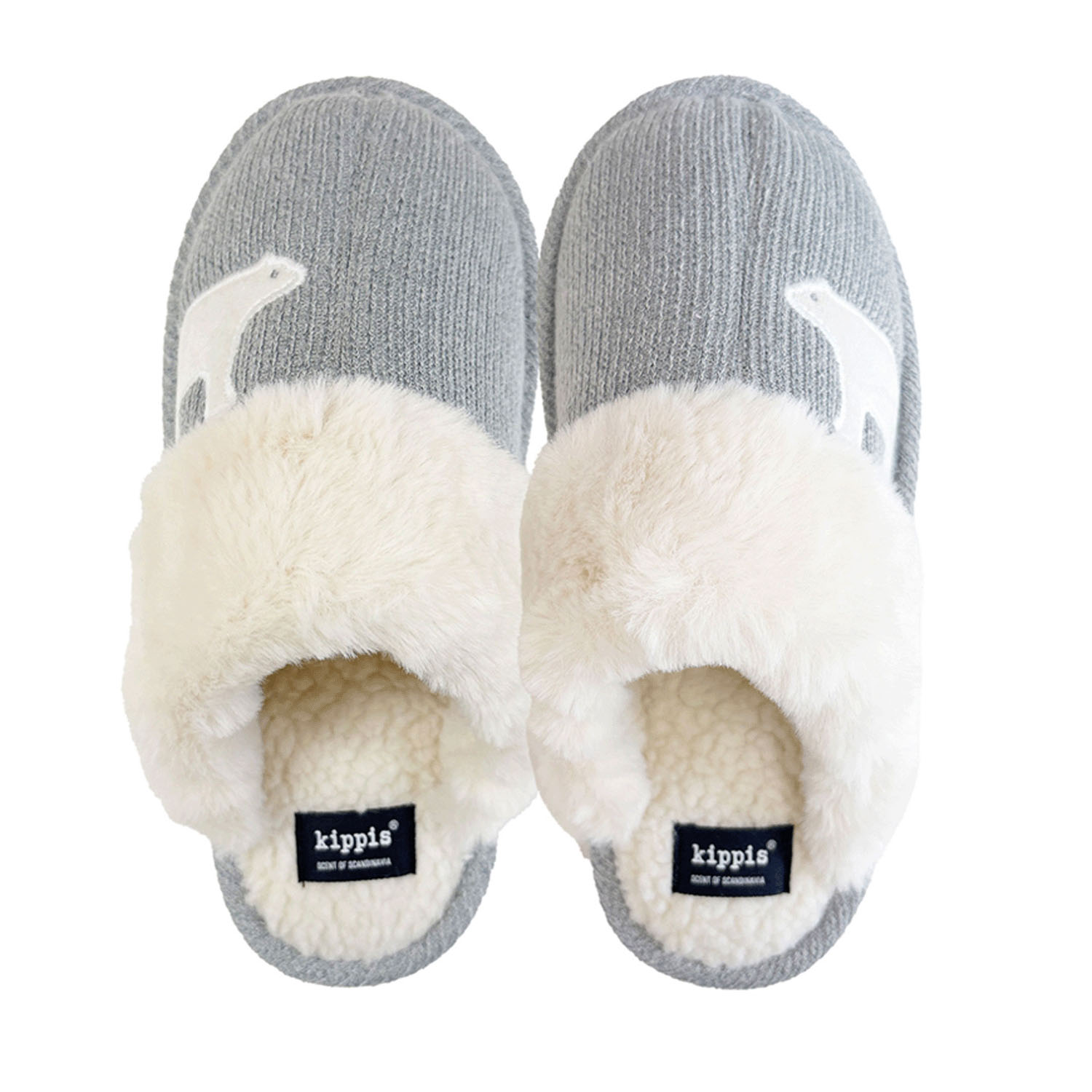 キッピス ニットスリッパ しろくま