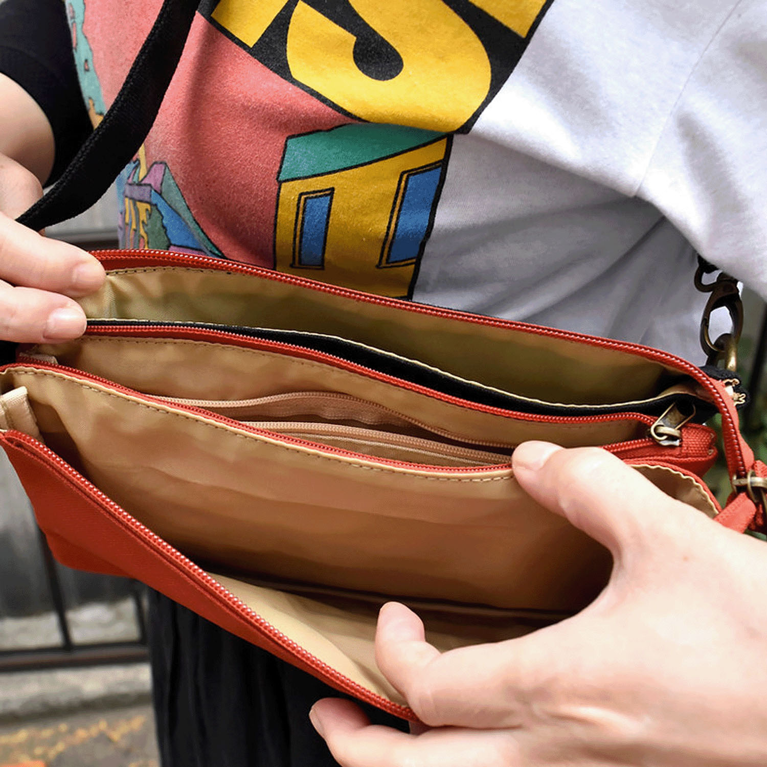 茶虎ウヰスキー たくさんポッケのショルダー - 画像4