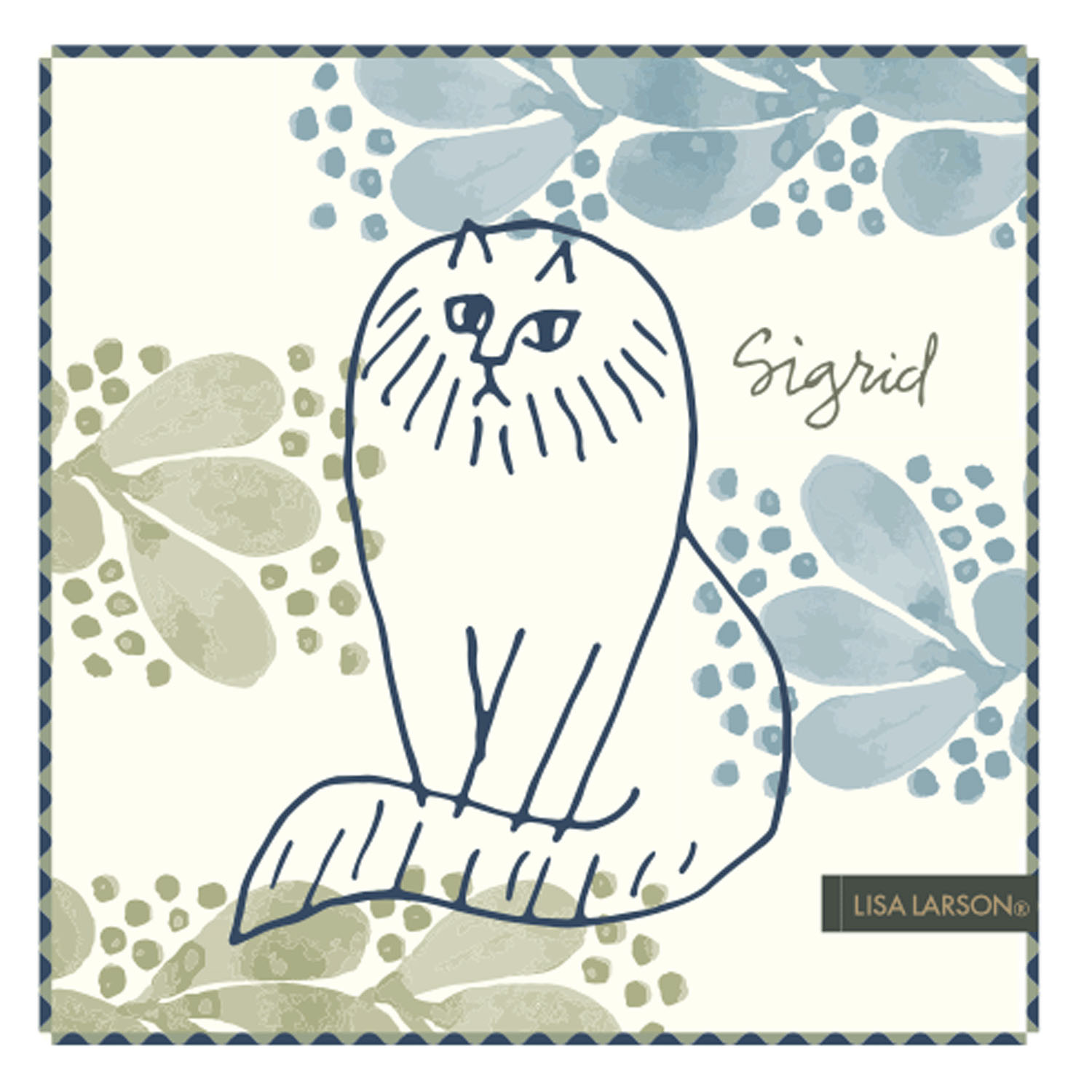 LISA LARSON リサ・ラーソン ミニタオル シグリッド