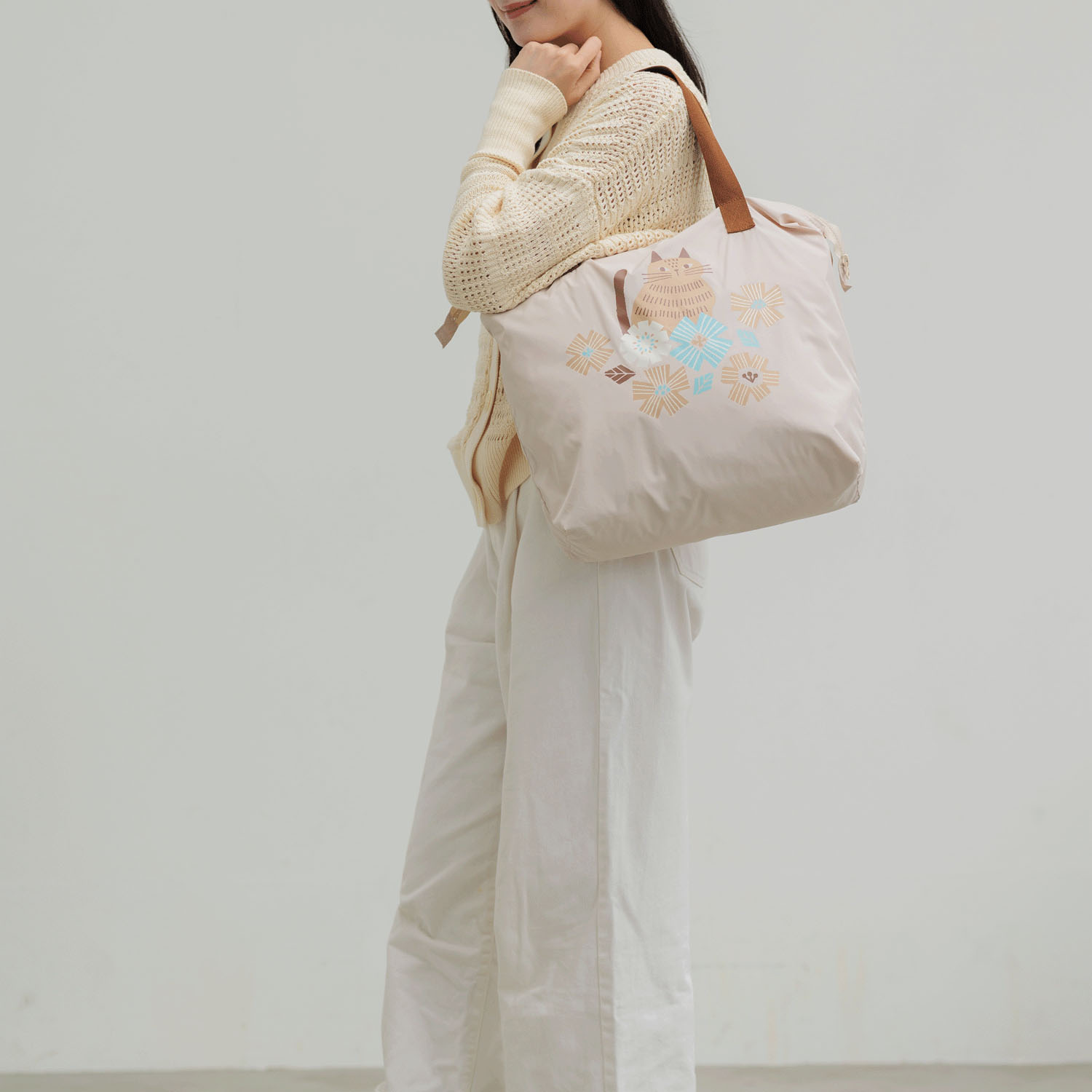 fikalycka ビッグトートバッグ ベージュ - 画像2