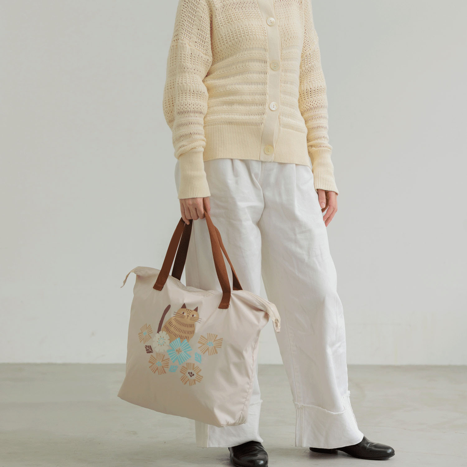 fikalycka ビッグトートバッグ ベージュ - 画像4