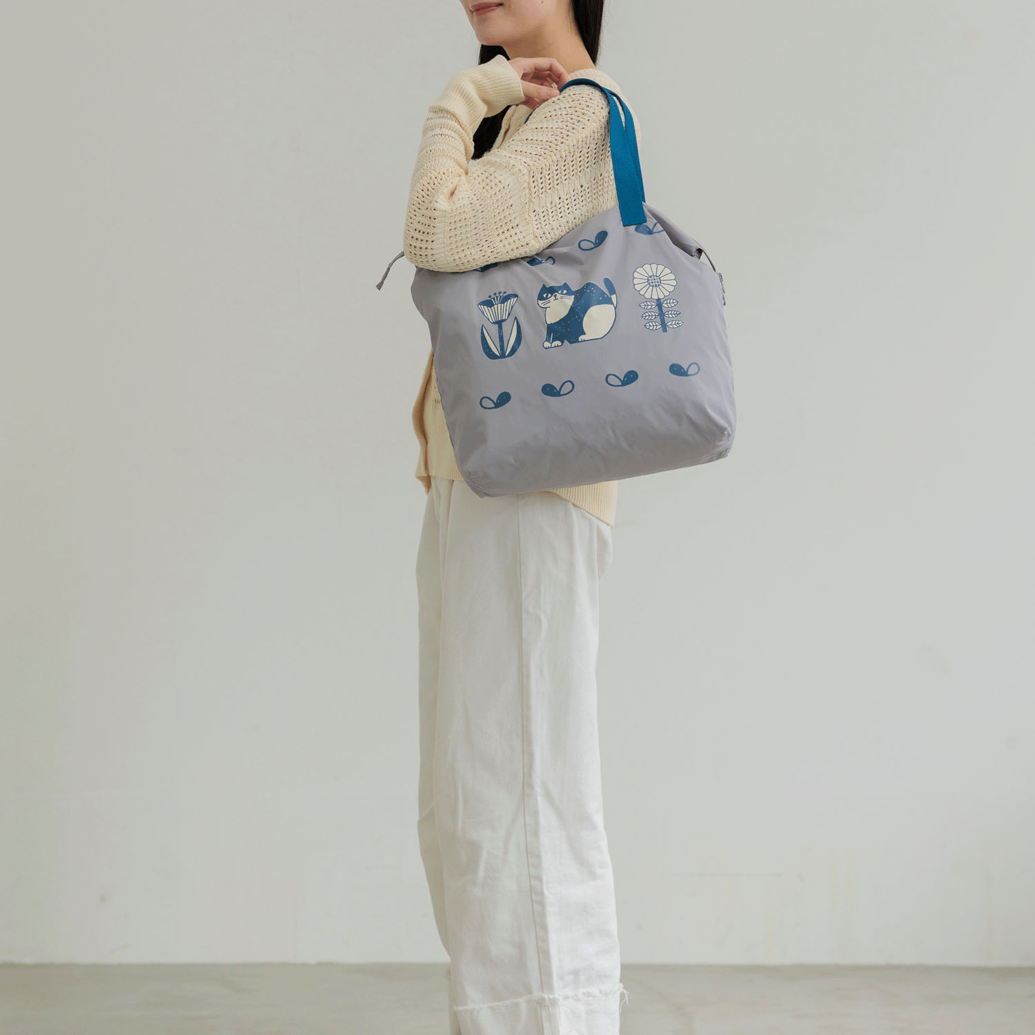 fikalycka ビッグトートバッグ グレー - 画像2