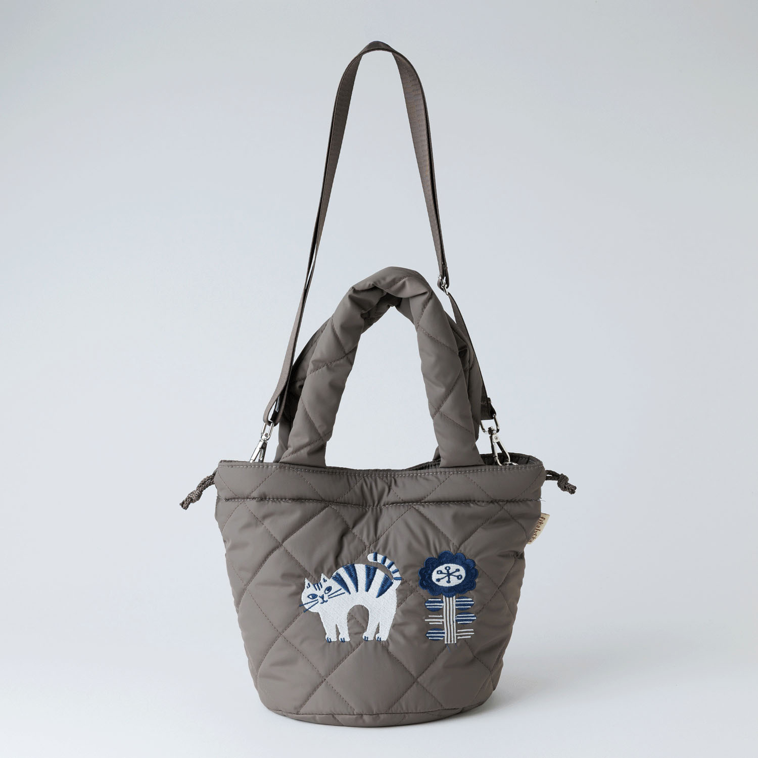 fikalycka 3wayキルティングトート グレー