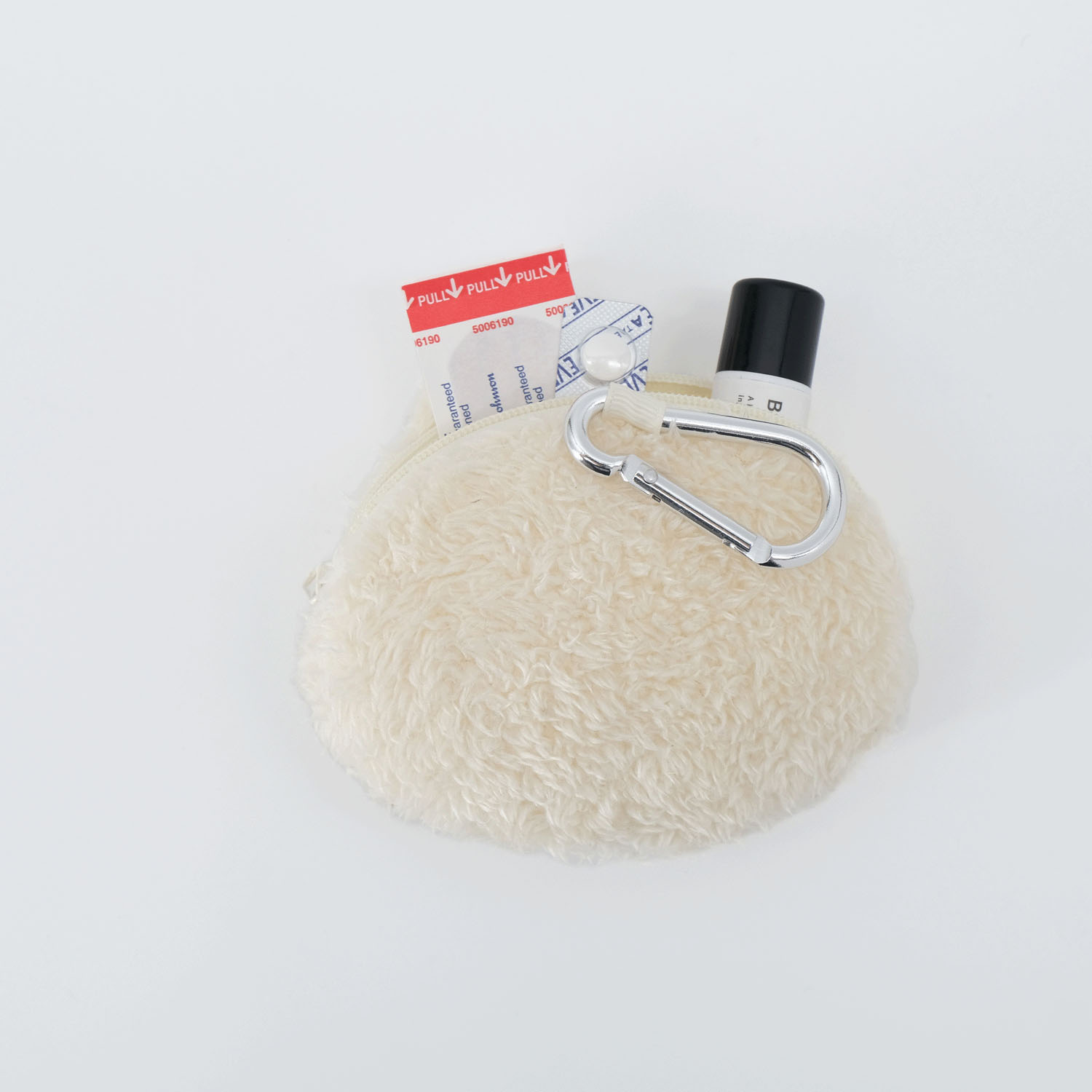 fikalycka ダイカットフェイスポーチ ベージュ - 画像2