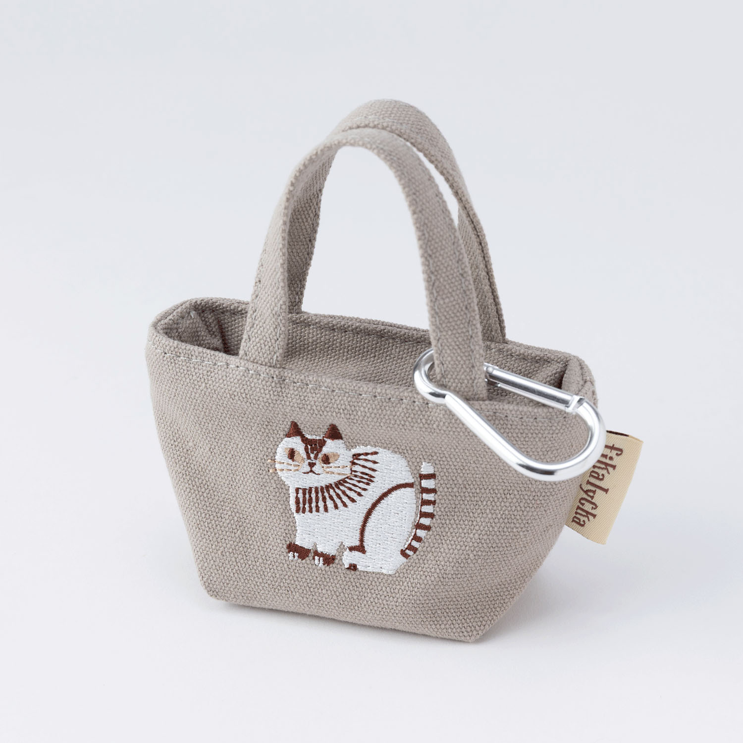 fikalycka ミニミニトートカラビナ付き グレージュ