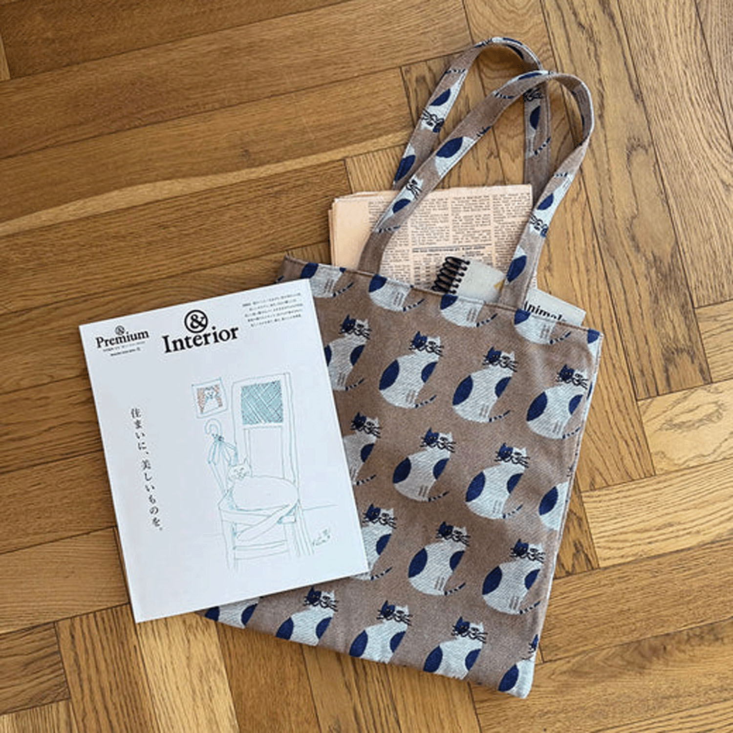 コピーヌフラットトート モカ - 画像2