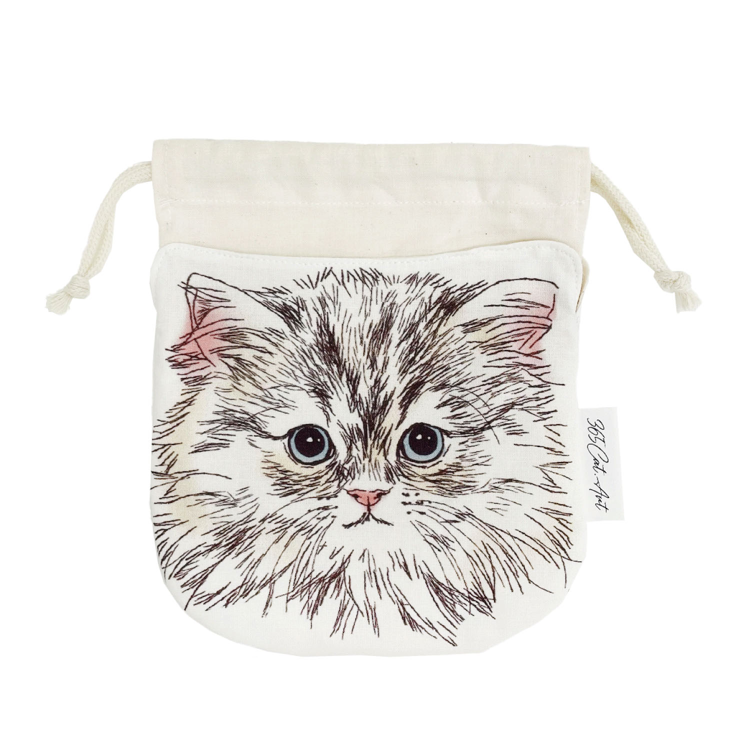 365Cat．Art ねこ巾着 A