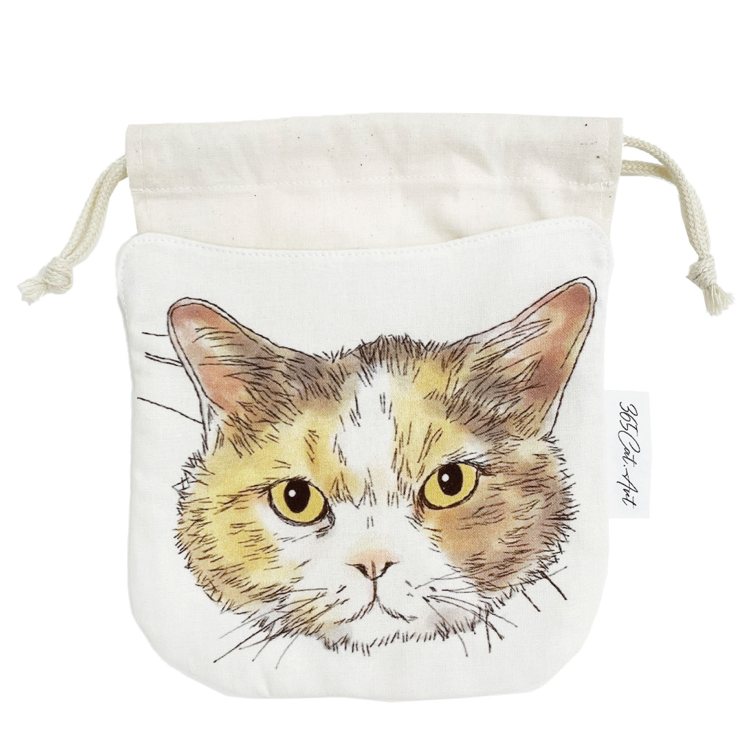 Cat．Art ねこ巾着 D