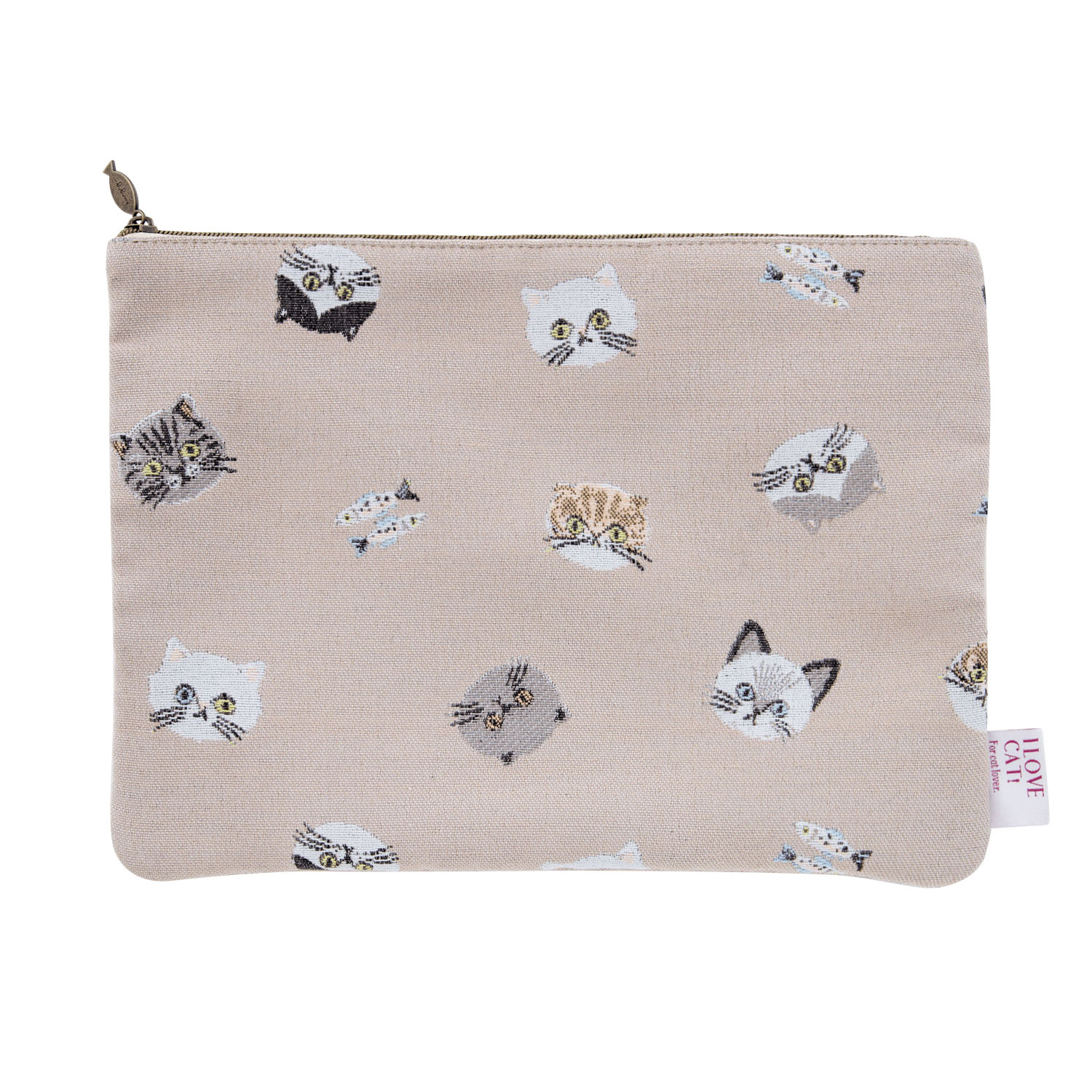 I LOVE CAT！マルチポーチ ピンク