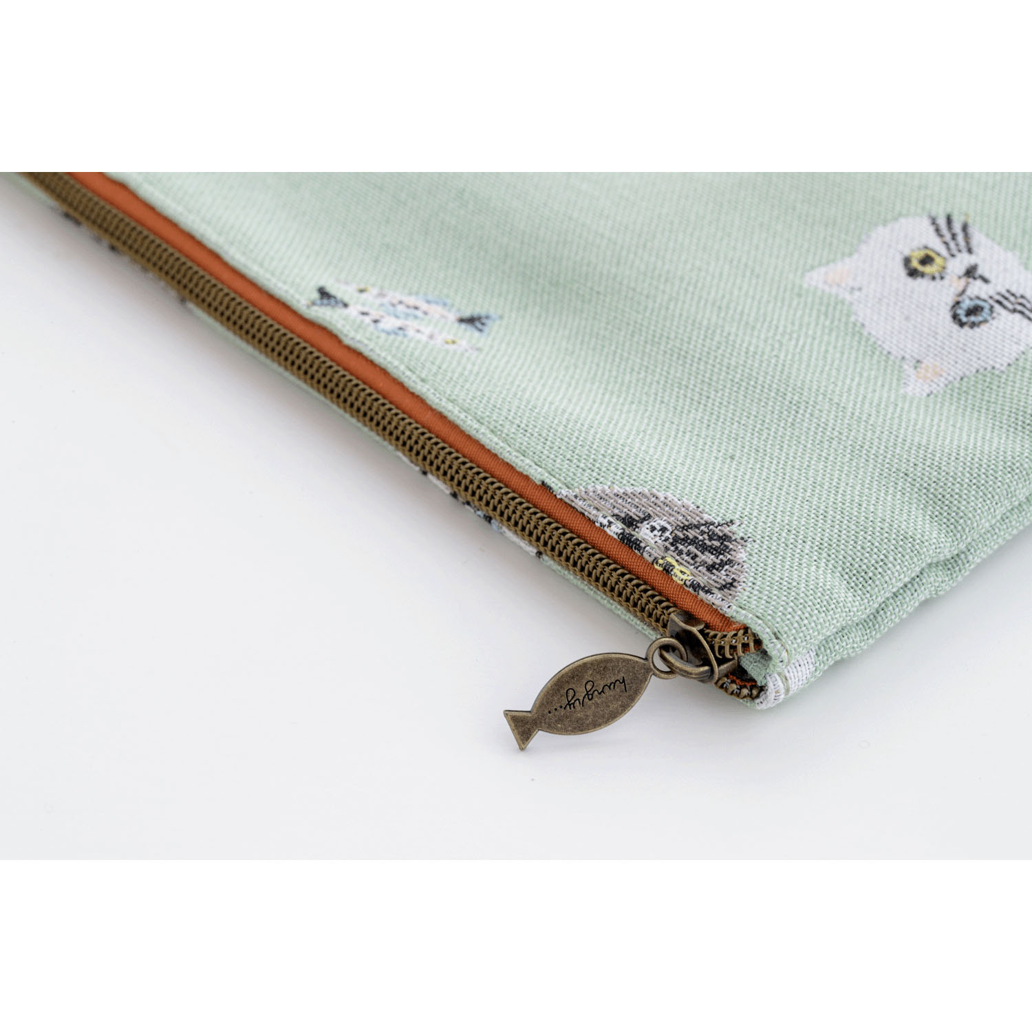 I LOVE CAT！マルチポーチ セージ - 画像3