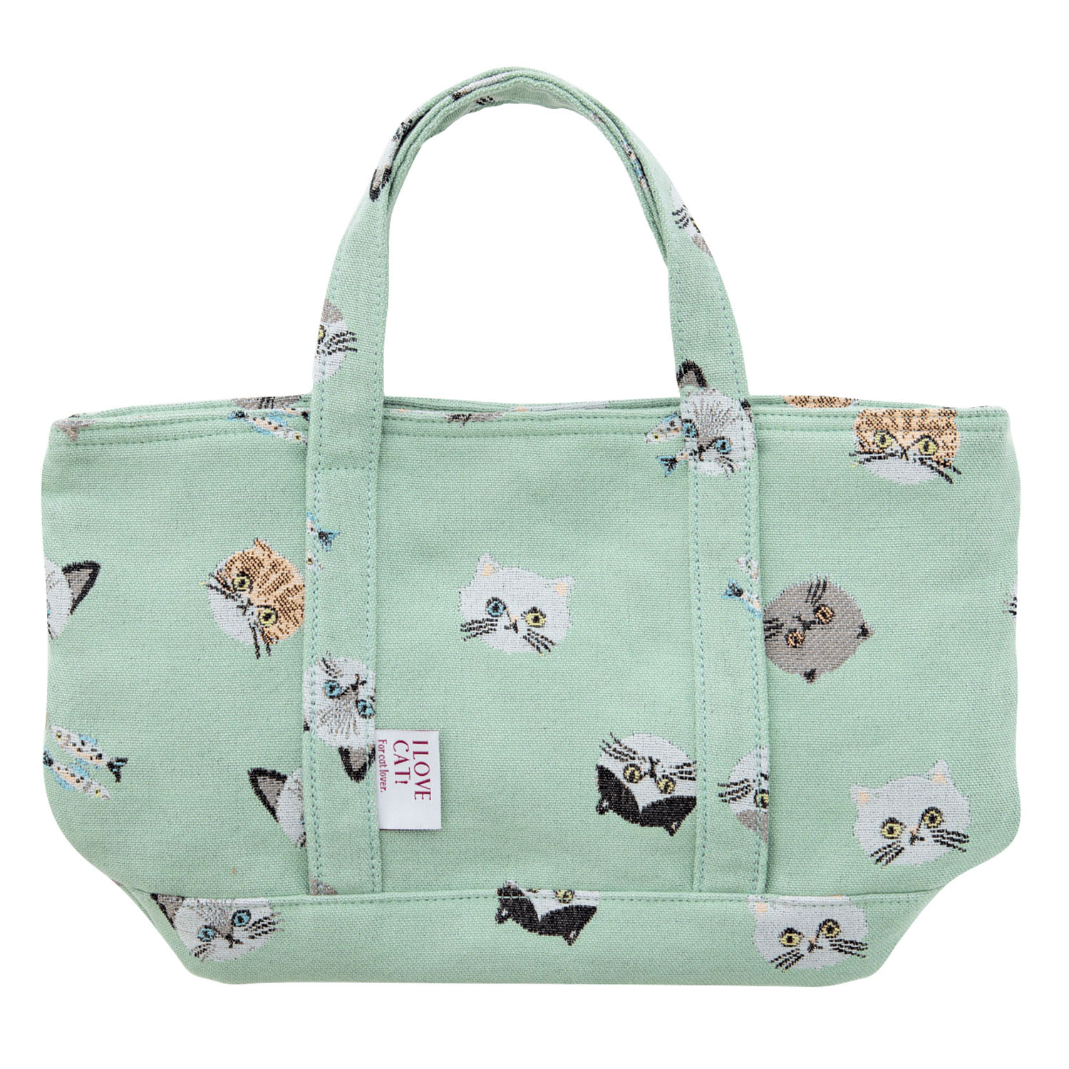 I LOVE CAT！トートバッグ  セージ