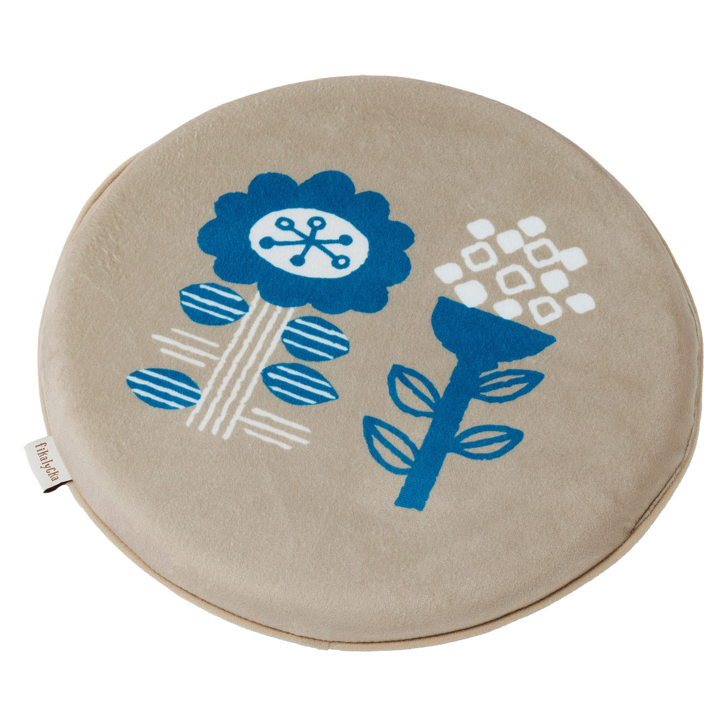 fikalycka シートクッション ブルー×ライトブラウン - 画像2