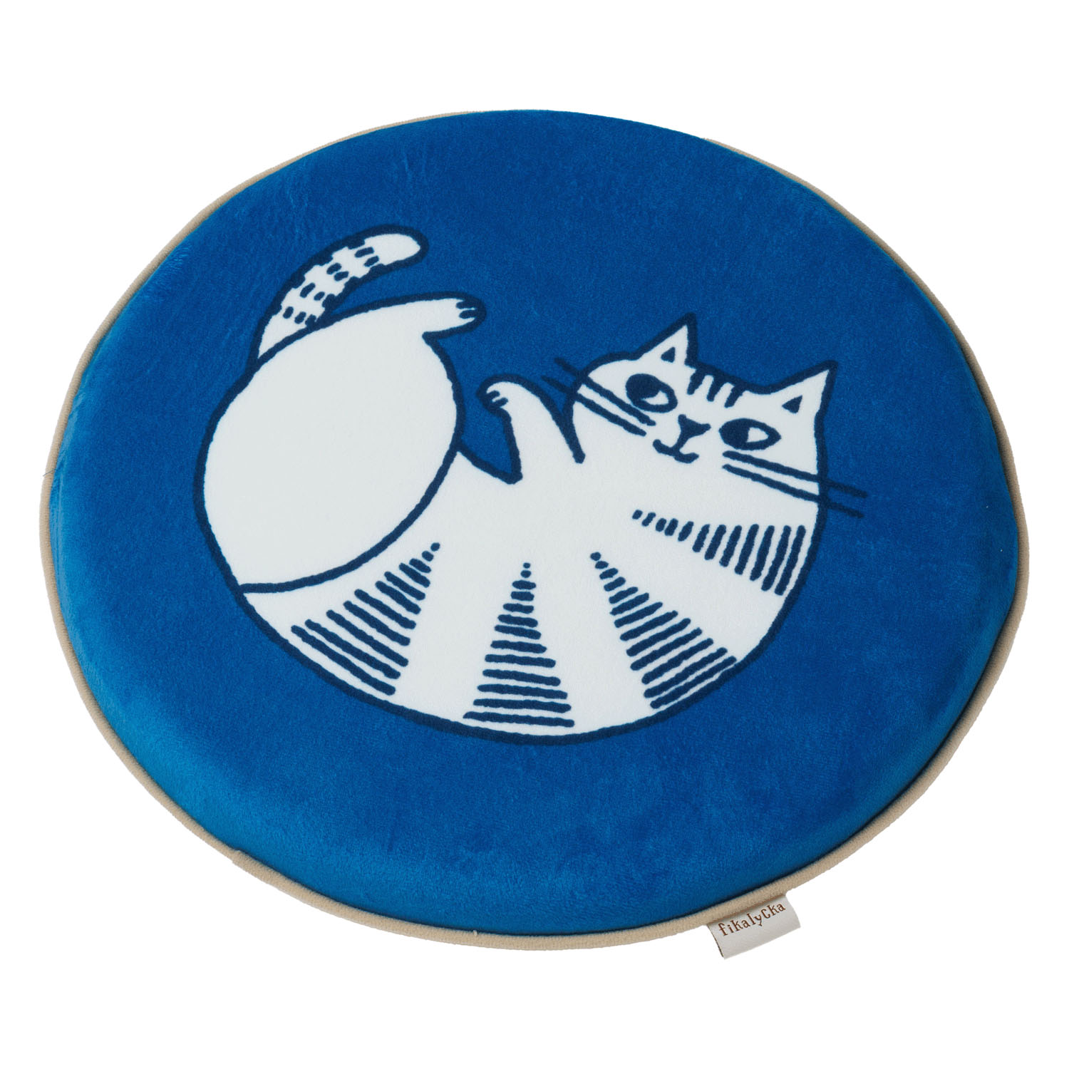 fikalycka シートクッション ブルー×ライトブラウン