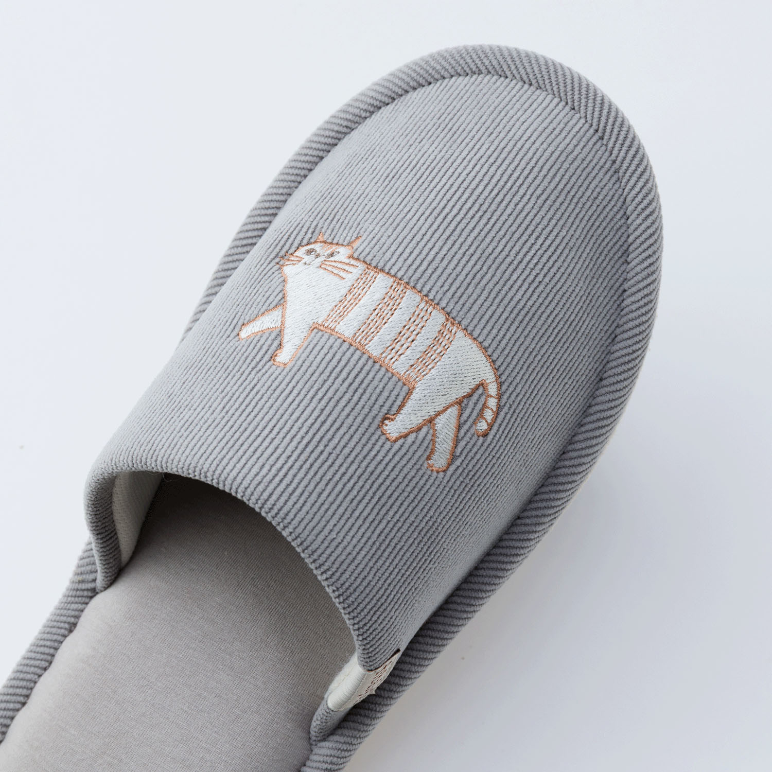 fikalycka コーデュロイスリッパ グレー - 画像2