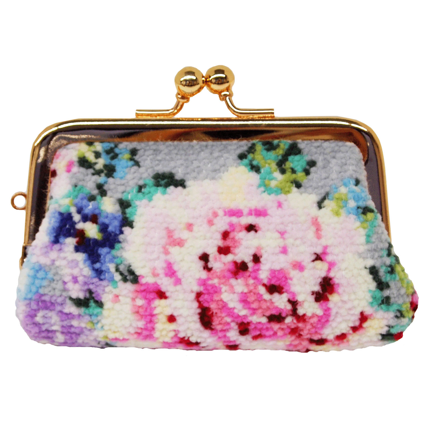 【レイクアルスター】 シェニールがま口小銭れ - 画像1