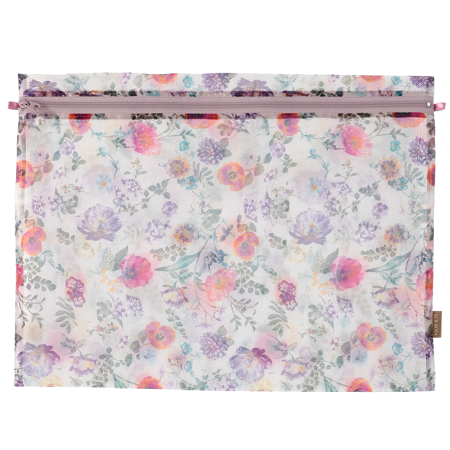 オーガンジー 平型お着替えポーチ 大 - 画像9