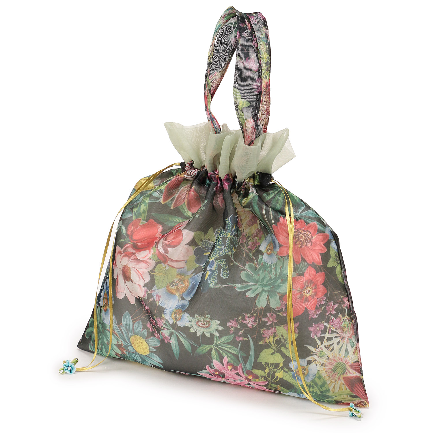 花柄巾着手提げ - 画像5