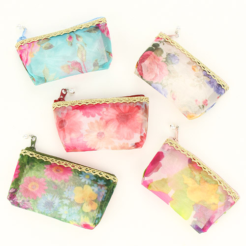 ゴールドテープ メッシュポーチ ミニ （柄アソート5個組）