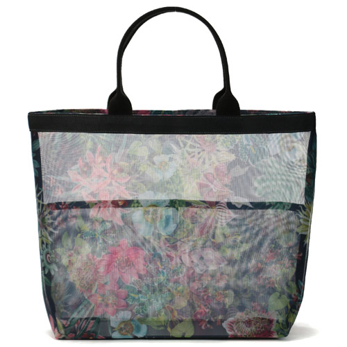 花柄メッシュ手提げバッグ 大 - 画像6