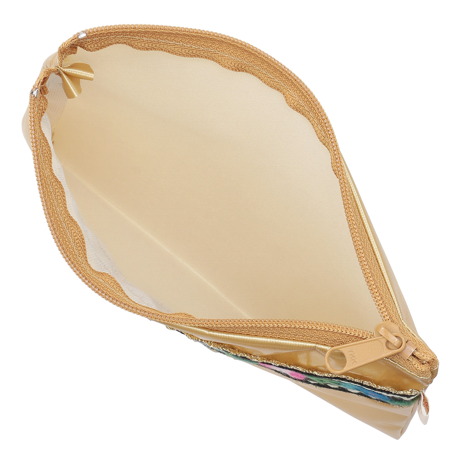 【日本製】 刺繍バラ フラットポーチ - 画像7