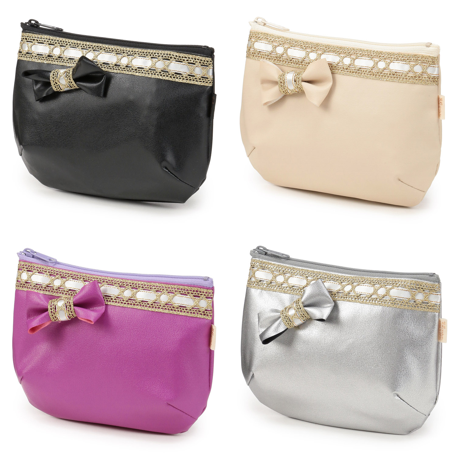 【90番色在庫限りで終了】 サニーリボン付きポーチ