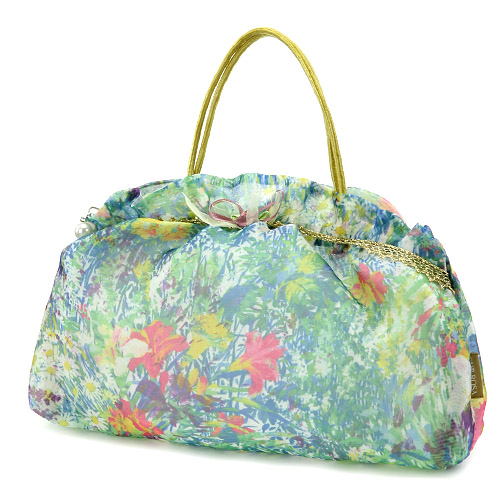 オーガンジー フリル 手付きポーチ 大 - 画像9