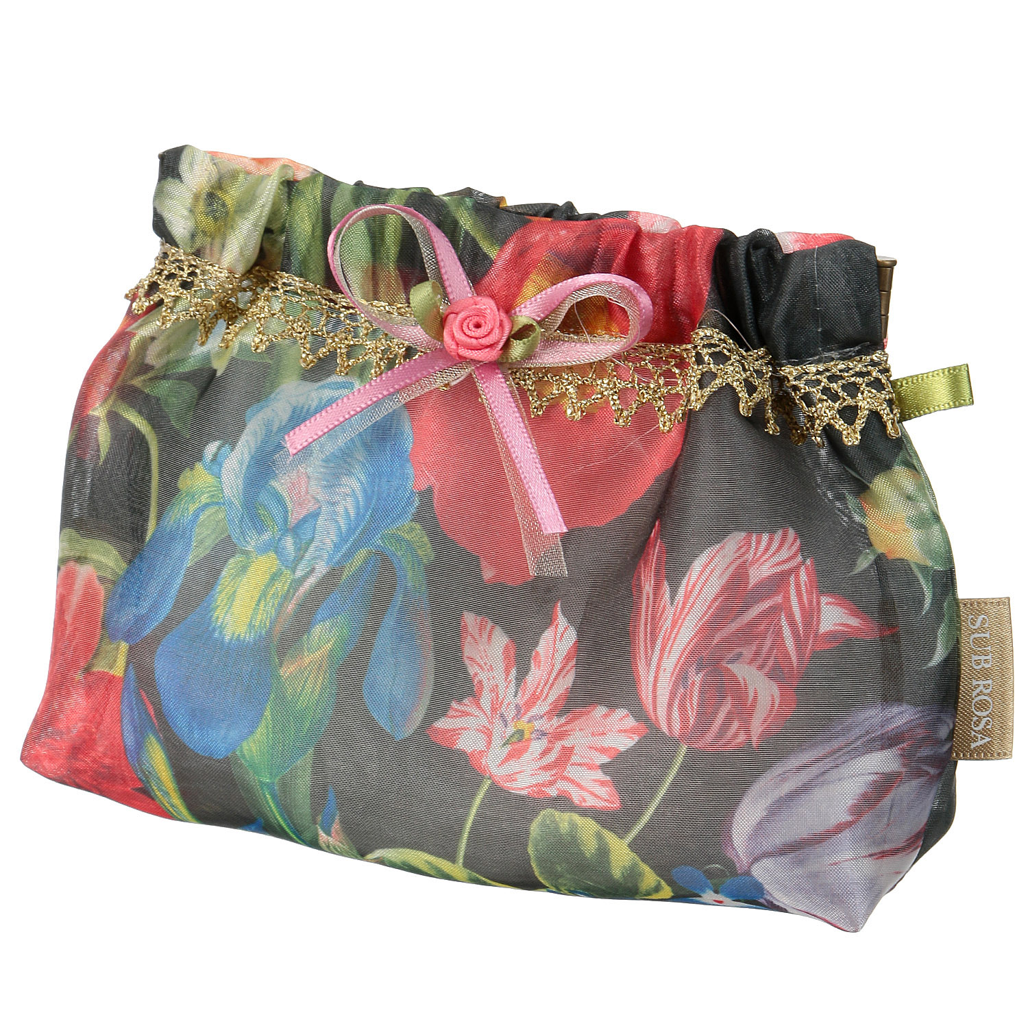 オーガンジー バネ口金型ポーチ - 画像5