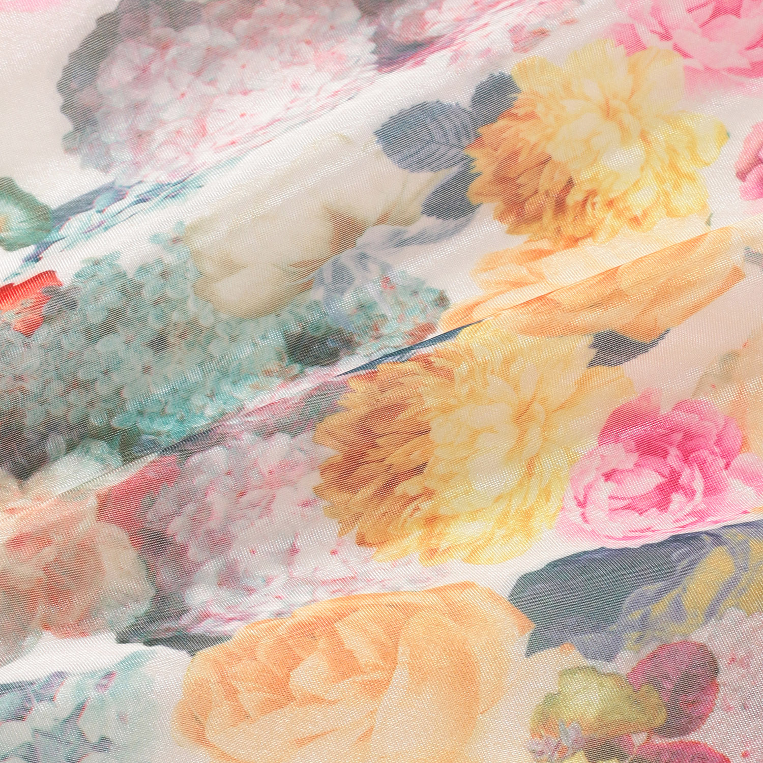 花柄オーガンジートートバッグ - 画像5