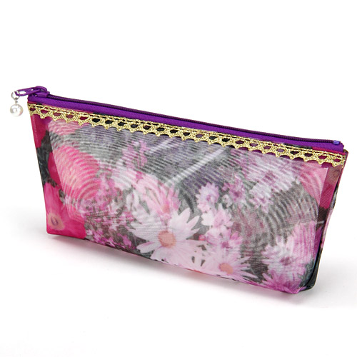 ゴールドテープ メッシュポーチ 横長