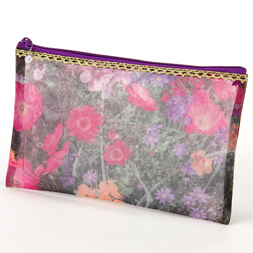 ココロ ゴールドテープ メッシュポーチ 横長平型 - 画像1