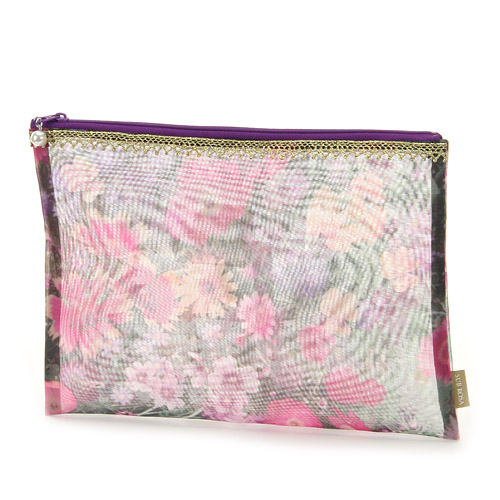 ゴールドテープ メッシュ平ポーチ 大 - 画像1