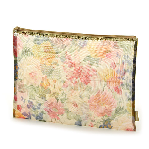 ゴールドテープ メッシュ平ポーチ 特大 - 画像4